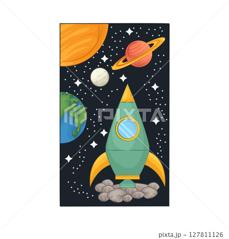 Illustration of Rocket Illustration of Rocket 127811126