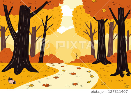 Autumn Forest Path Autumn Forest Path 127811407
