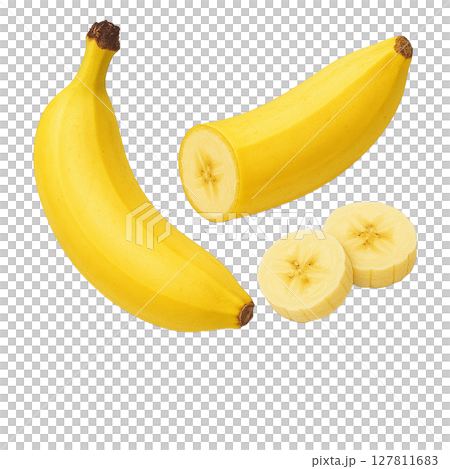 香蕉[整根 & 切片，剪貼畫] 127811683