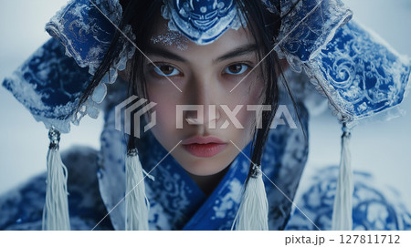 美しい龍の甲冑 127811712