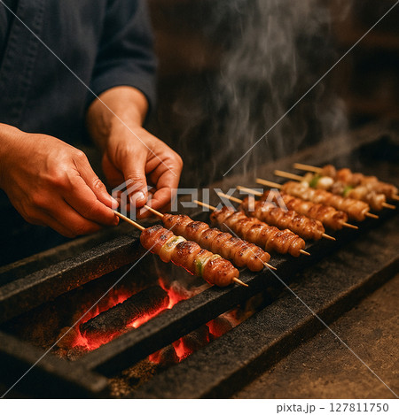 焼き鳥職人 127811750