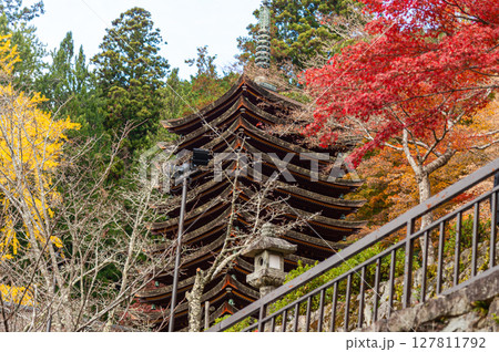 談山神社 紅葉 談山神社 紅葉 127811792