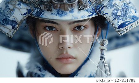 美しい龍の甲冑 127811799