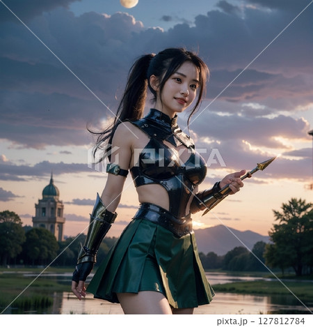 黄昏　空と戦士コスプレ 127812784