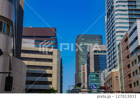 【大阪風景】四つ橋筋沿いのビル群（西本町から渡辺橋北詰まで） 127813031