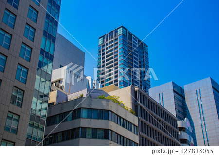 【大阪風景】四つ橋筋沿いのビル群（西本町から渡辺橋北詰まで） 127813055