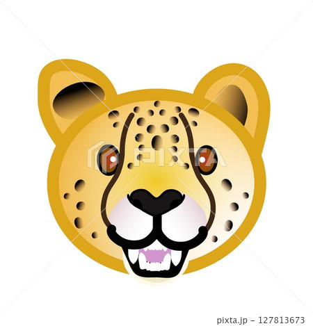 チーターの顔イラスト 127813673