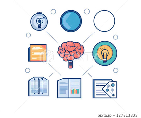 artificial intelligence concept with icons of automation and data science 127813835
