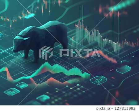 a chart comparing bull and bear markets with icons and stats a chart comparing bull and bear markets with icons and stats 127813992