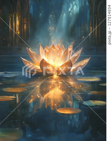 beautiful lotus in the pond 127814934