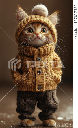 可愛い猫 127817582