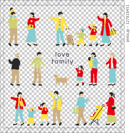 家族 イラスト素材集 家族 イラスト素材集 127818451