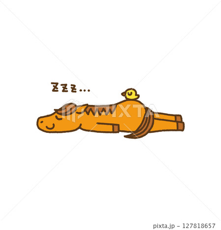 2026年 令和八年 午年 年賀 馬 キャラクターイラスト リラックス 2026年 令和八年 午年 年賀 馬 キャラクターイラスト リラックス 127818657