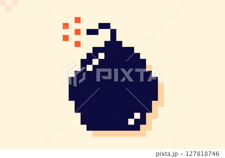 8 bit simple art icon. 127818746