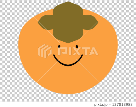 簡單的柿子插圖素材 簡單的柿子插圖素材 127818988