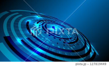 Hi-tech Stroke light background material for presentation 127819449