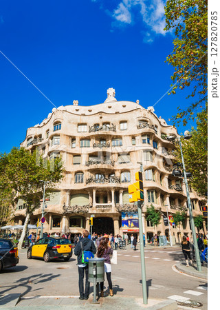 スペイン　世界遺産　カサ・ミラ　※一部ソフトフォーカス 127820785