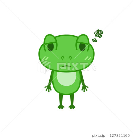 カエルイラスト(緑・残念) カエルイラスト(緑・残念) 127821160
