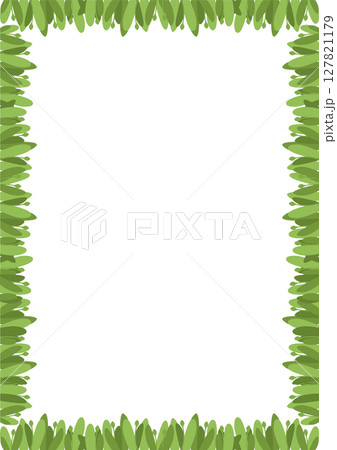 Border frame template with leaf elements decoration. Rectangle easter border with empty space for your text Border frame template with leaf elements decoration. Rectangle easter border with empty space for your text 127821179