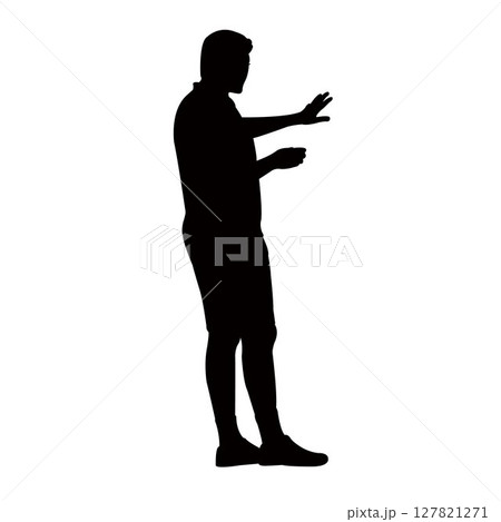a man body silhouette vector a man body silhouette vector 127821271