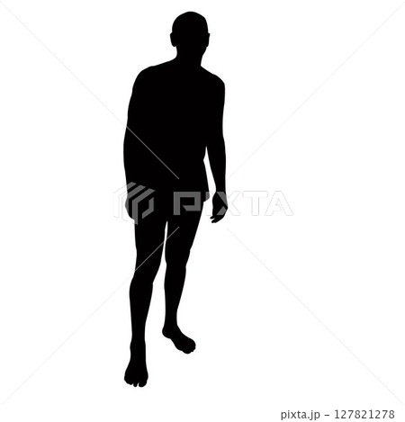 a man body silhouette vector a man body silhouette vector 127821278