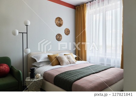 Discover Modern Cozy Bedroom Design with Stylish Decor that enhances comfort and space Discover Modern Cozy Bedroom Design with Stylish Decor that enhances comfort and space 127821841