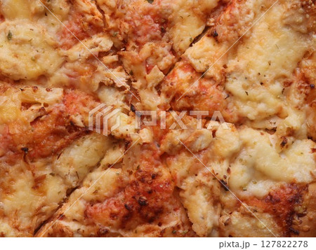 Enjoy a Delicious Cheesy Pizza topped with Fresh Ingredients and a Crispy Golden Crust Enjoy a Delicious Cheesy Pizza topped with Fresh Ingredients and a Crispy Golden Crust 127822278