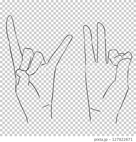 Pushan Mudra 黑白插圖 Pushan Mudra 黑白插圖 127822671