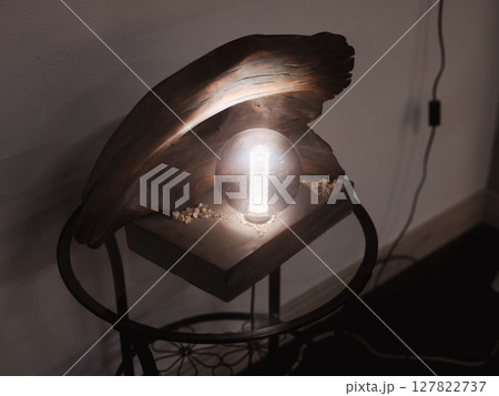 Unique Wooden Lamp with a Beautiful and Modern Design for Your Home Decor and Style Unique Wooden Lamp with a Beautiful and Modern Design for Your Home Decor and Style 127822737