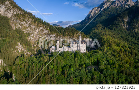Neuschwanstein Castle Bavarian Alps Germany Neuschwanstein Castle Bavarian Alps Germany 127823923