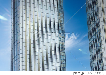 Professional Window cleaners at work. Professional Window cleaners at work. 127823959