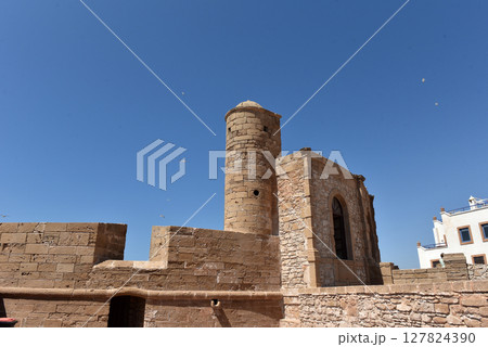 Essaouira fortification and rampart, Atlantic ocean coast, Morocco Essaouira fortification and rampart, Atlantic ocean coast, Morocco 127824390