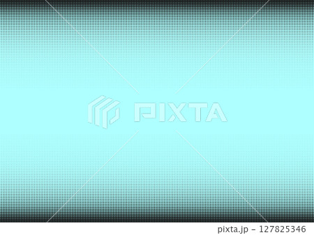 網点　ハーフトーン　ドットパターン　水色 127825346