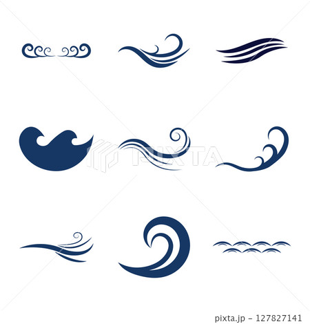 Wave Logo Vector Art, Icons, and Graphics 127827141