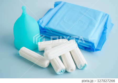 Sanitary hygiene set for woman menstrual period cycle protection. Sanitary hygiene set for woman menstrual period cycle protection. 127827266