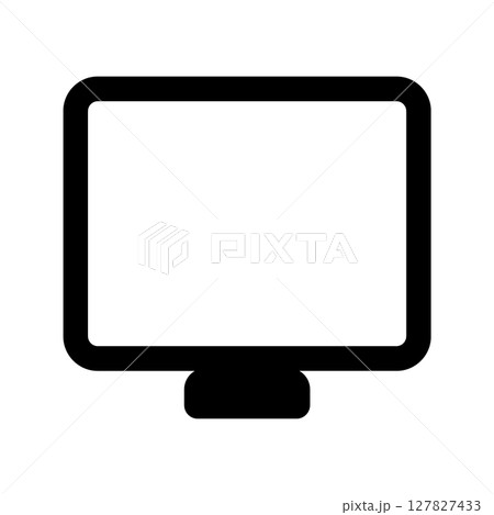 シンプルなモニターのアイコン 127827433
