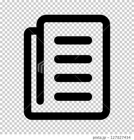 Simple memo/receipt illustration 127827434