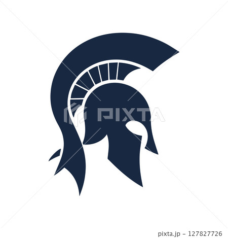 Spartan logo design template elements sparta vector Image 127827726