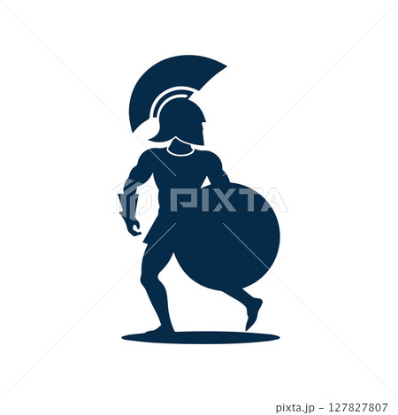 Spartan logo design template elements sparta vector Image Spartan logo design template elements sparta vector Image 127827807