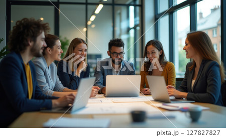 young team in a modern office meeting room 127827827