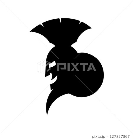 Spartan logo design template elements sparta vector Image 127827867