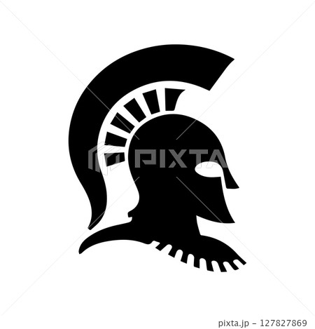 Spartan logo design template elements sparta vector Image 127827869