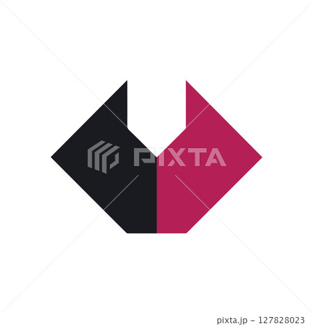 Abstract minimalist geometric logo brand design Abstract minimalist geometric logo brand design 127828023