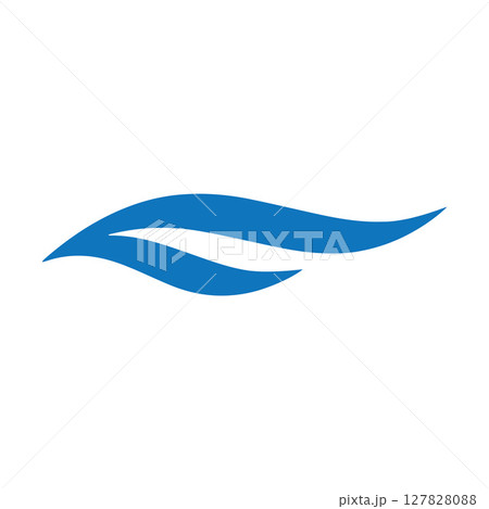 Wave Logo Vector Art, Icons, and Graphics 127828088