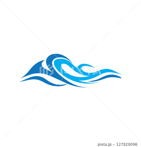 Wave Logo Vector Art, Icons, and Graphics 127828096