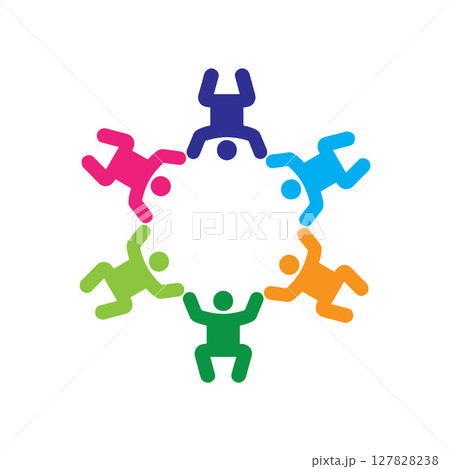 Community Logo Vector Art, Icons, and Graphics 127828238