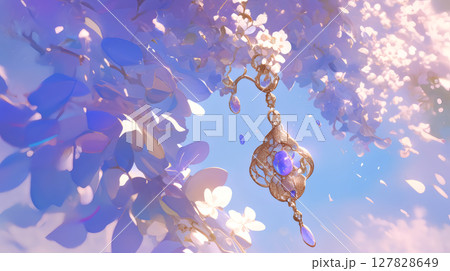 花とピアス、イヤリング 127828649