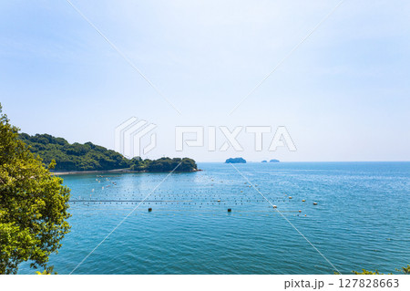 兵庫県たつの市御津町室津から見た瀬戸内海の風景 127828663