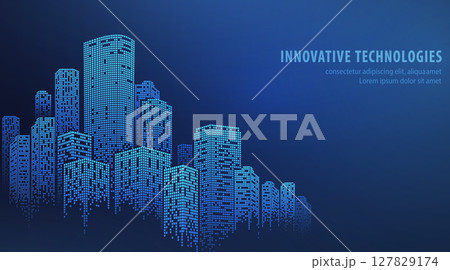 City buildings abstract background. Smart city, urban concept, real estate, organization office. City buildings abstract background. Smart city, urban concept, real estate, organization office. 127829174