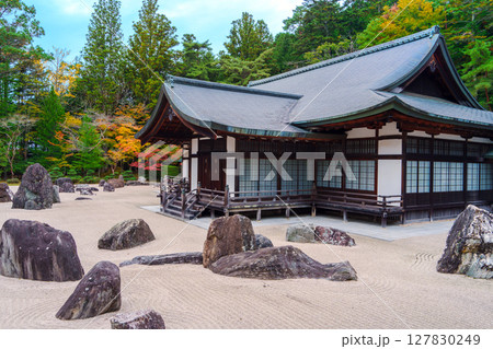 高野山 秋の金剛峯寺の蟠龍庭 高野山 秋の金剛峯寺の蟠龍庭 127830249